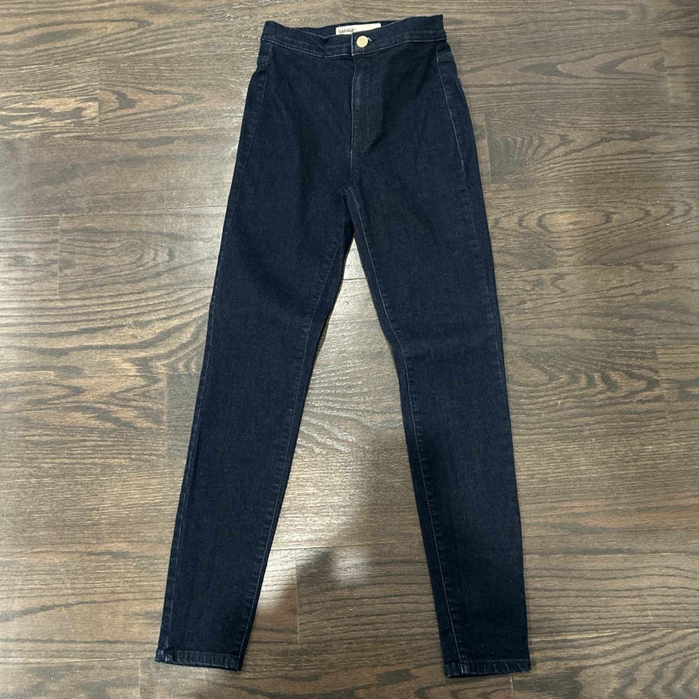 Garage Dark Blue High Rise Women's Jeans